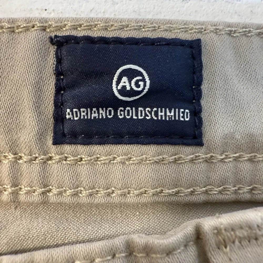 Men's Pants 31x34 AG Adriano Goldschmied The Protege Beige Casual Stretch Blend‎